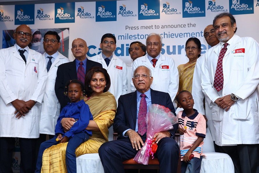 Apollo Hospitals successfully completed over 50,000 heart surgeries